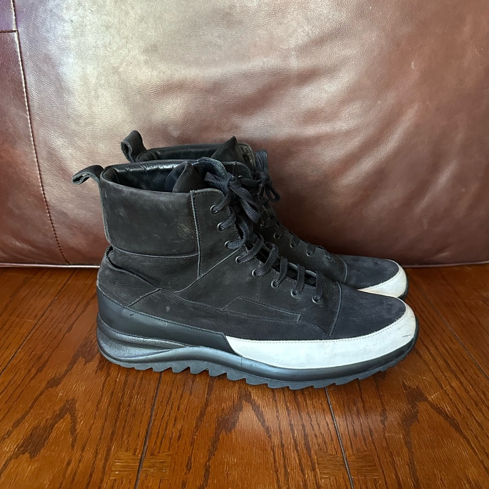 Public School New York Cortland Sneakers US12 Cowhide Nubuck Leather boots shoes
